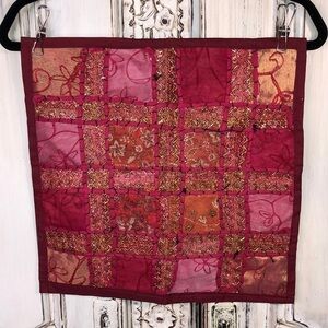 Lovely Pink, Gold Metallic Multi Medium Unique Accent Pillow Cover